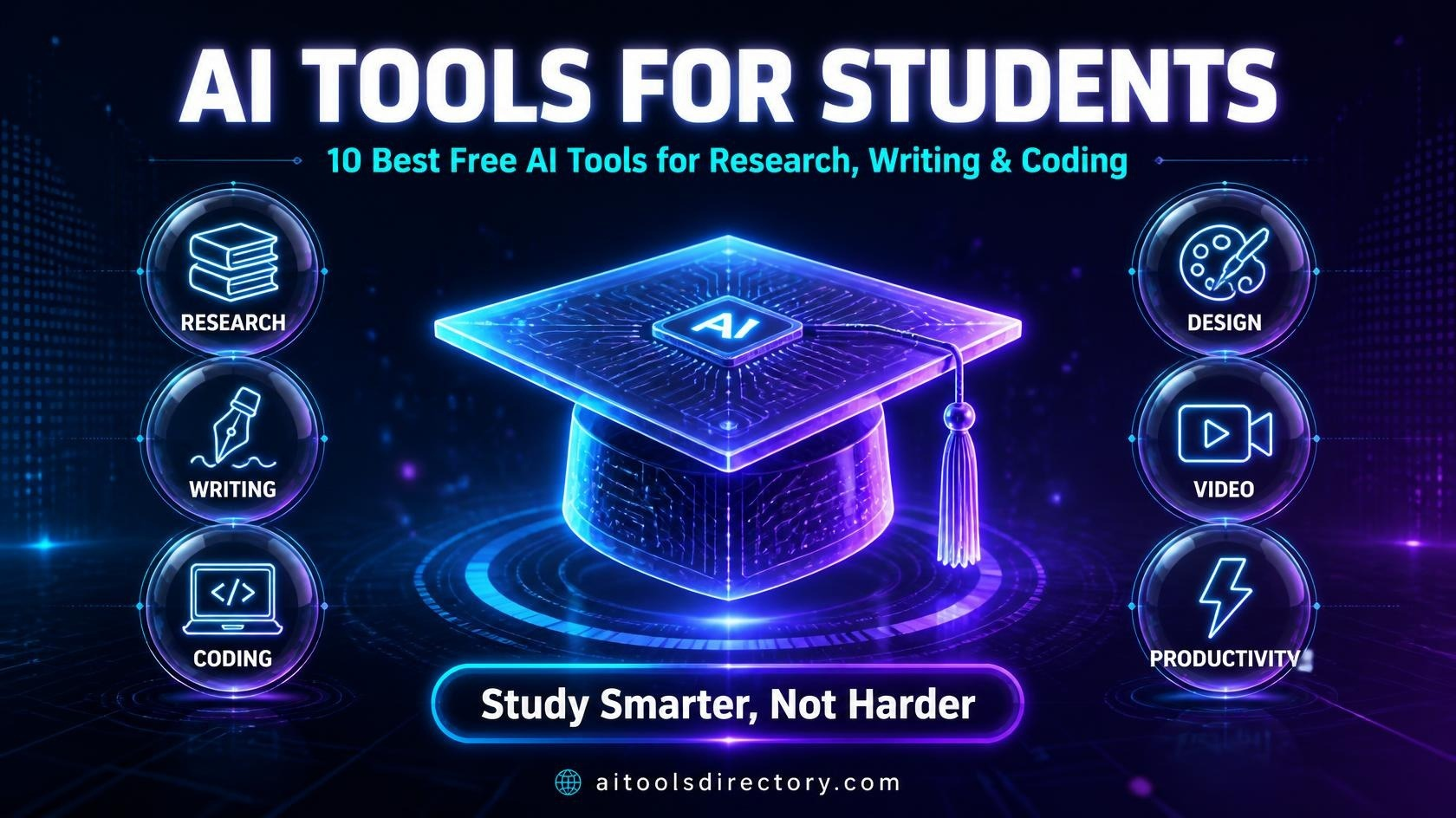10 Best AI Tools for Students in 2026 - Free AI tools for research, writing, and coding
